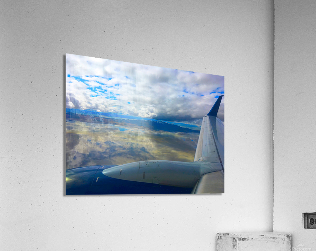 Reflections Over Great Salt Lake  Acrylic Print