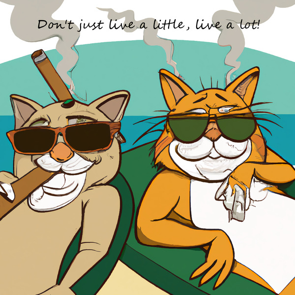 BadCatz Beach Bums 1B Print