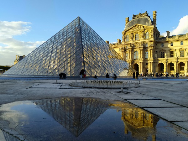 I Louvre Reflections Print
