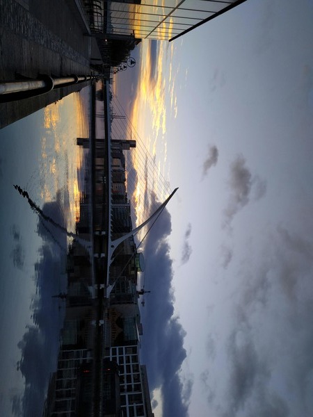 Calm Along River Quay 1B Print