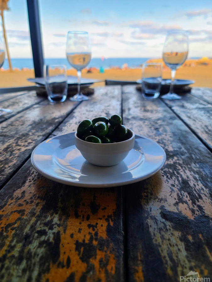 Olive Beach Dining:The Taste of Silence  Print