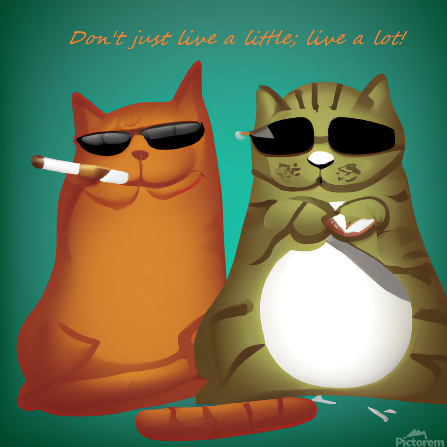 BadCatz Selfie 1A  Print