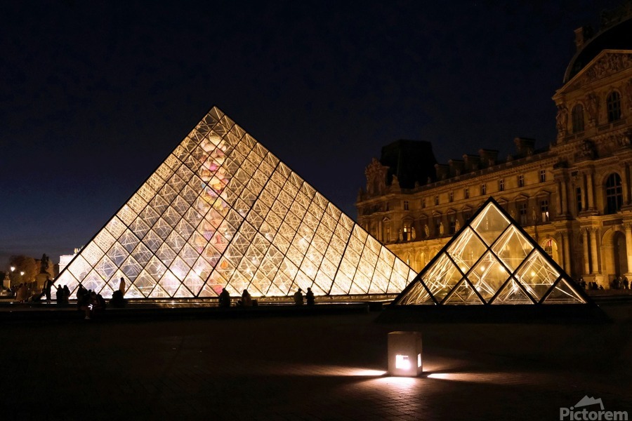 Evening Louvre 2  Print