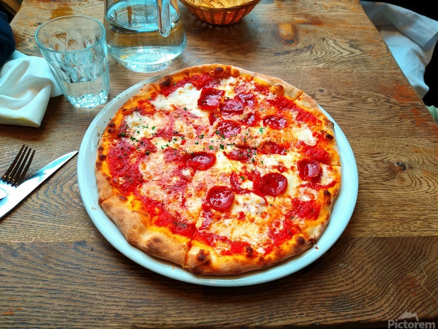 Pepperoni Pizza Pie   Print