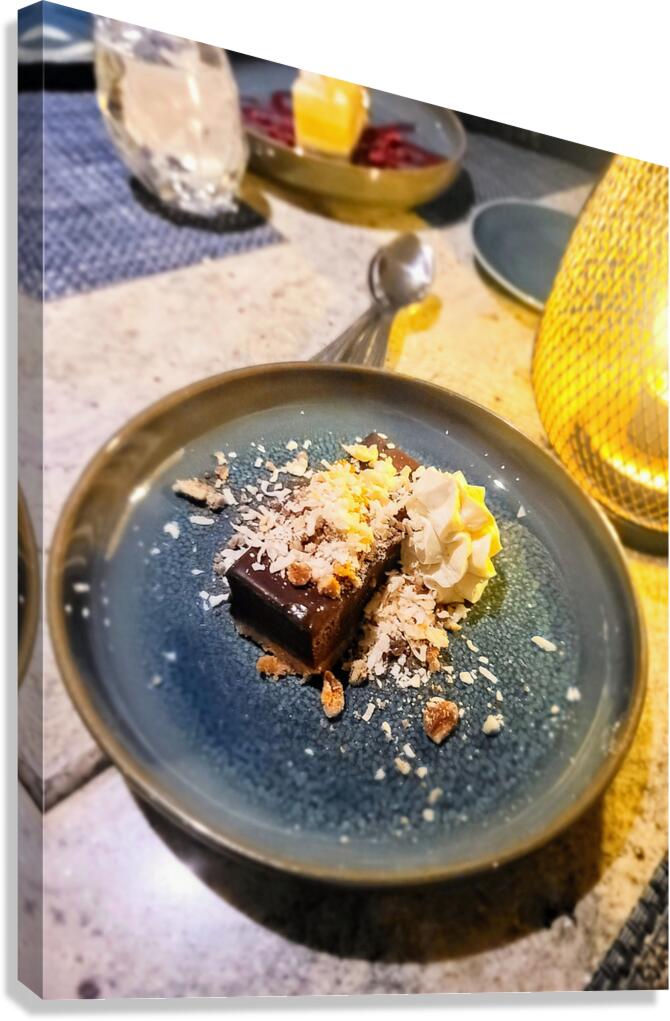 Tidal German Chocolate Cheesecake   Canvas Print