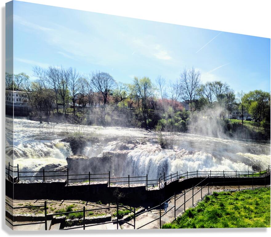 The Curve that Listens to the Falls Canvas Print