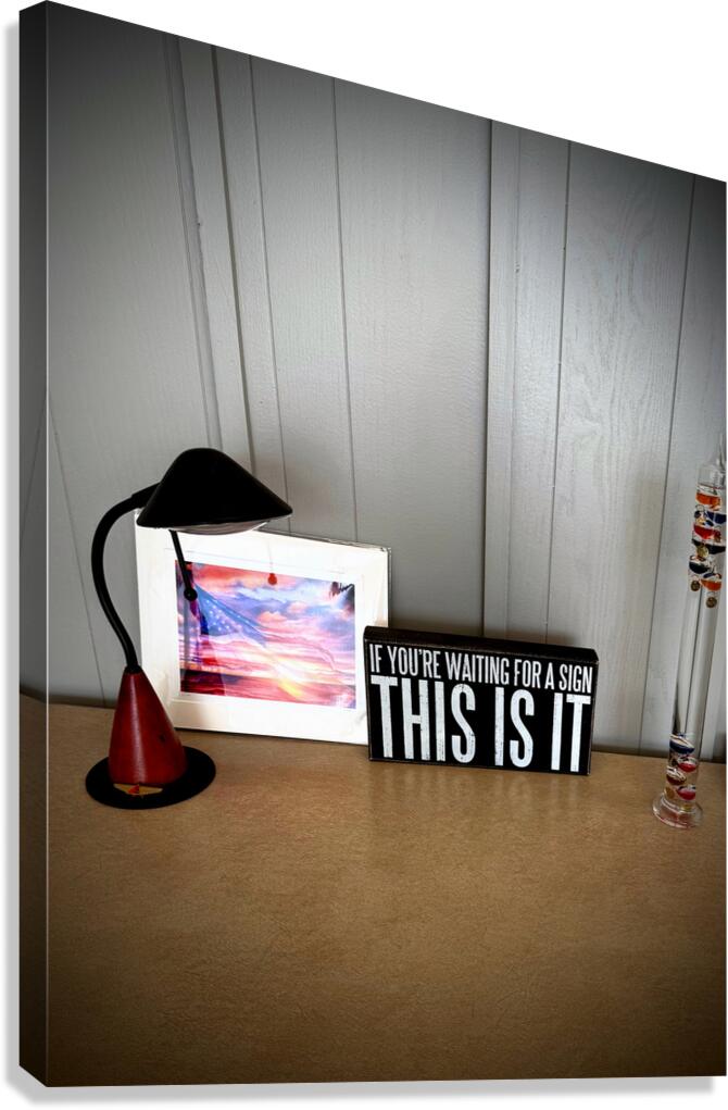  “This is it ” A Moment of Clarity and Motivation Canvas Print