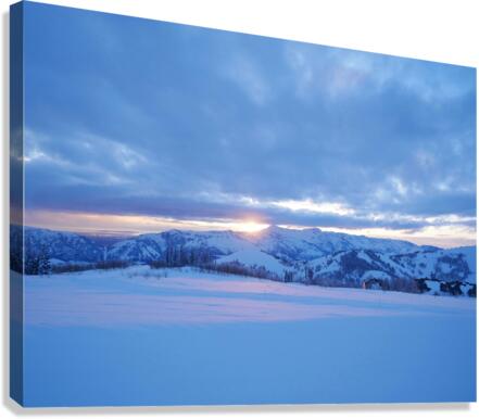 Heavenly Sunset From Eden 1 Canvas Print