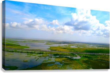 New Orleans from the Sky Canvas Print