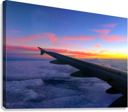 Flying into the Sunset 2 Canvas Print