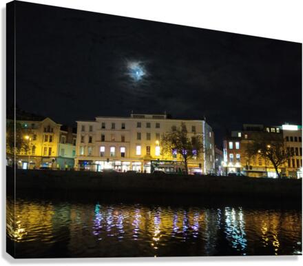 Dublin Dreams along River Quay 2 Canvas Print