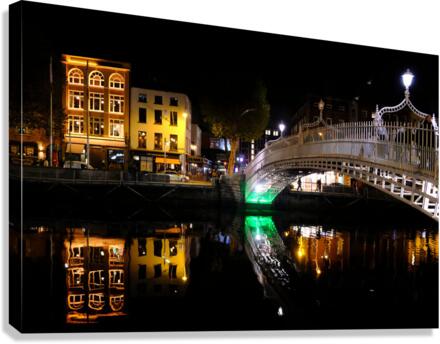 Dublin Dreams along River Quay 1B Canvas Print