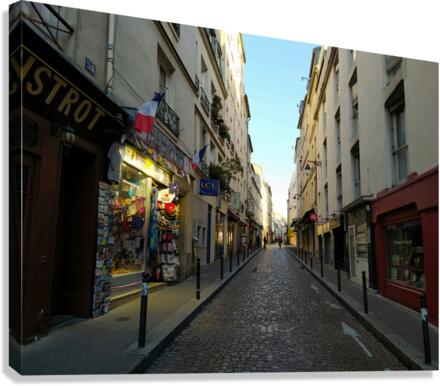 Streets of Paris -- Rue Mouffetard Canvas Print