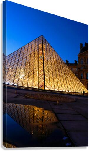 Evening Louvre 3 Canvas Print