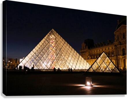 Evening Louvre 2 Canvas Print