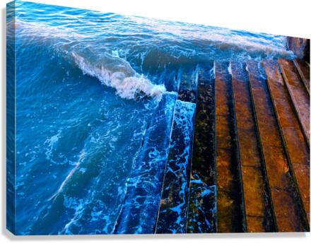 Step into the Wave Canvas Print