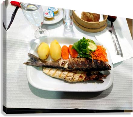 Grilled Fish Canvas Print