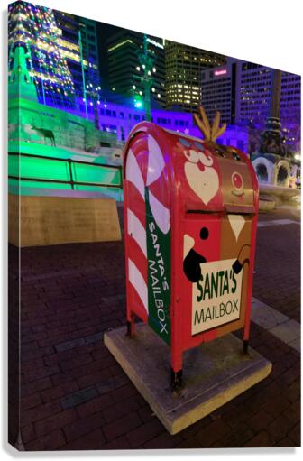 Mailbox to Santa 2B Canvas Print
