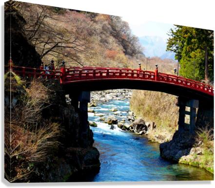 Water Under the Japanese Bridge Canvas Print