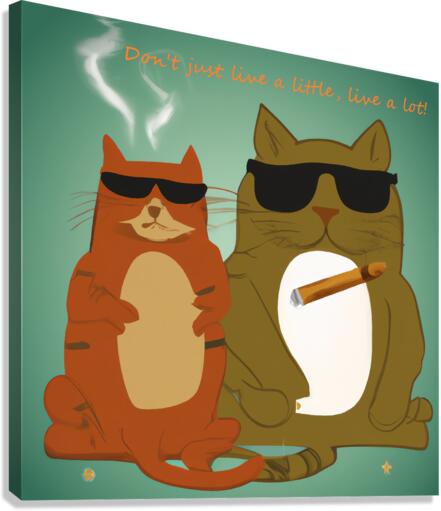 BadCatz Selfie 1B Canvas Print