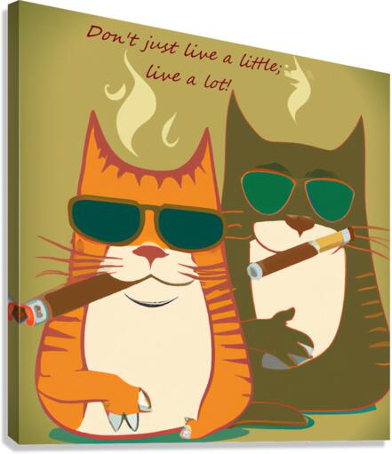 BadCatz Selfie 3 Canvas Print