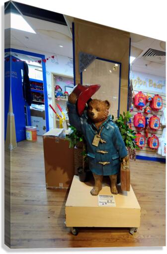 Paddington Bear Statue Canvas Print