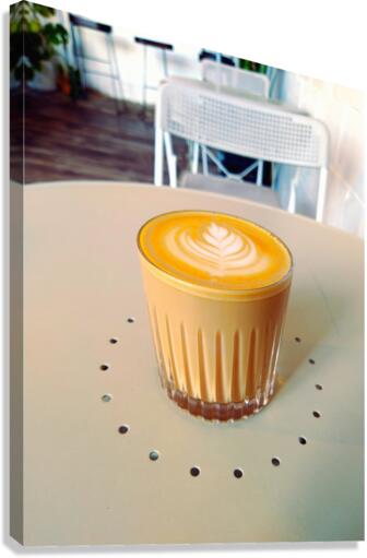 Never Too Latte Canvas Print