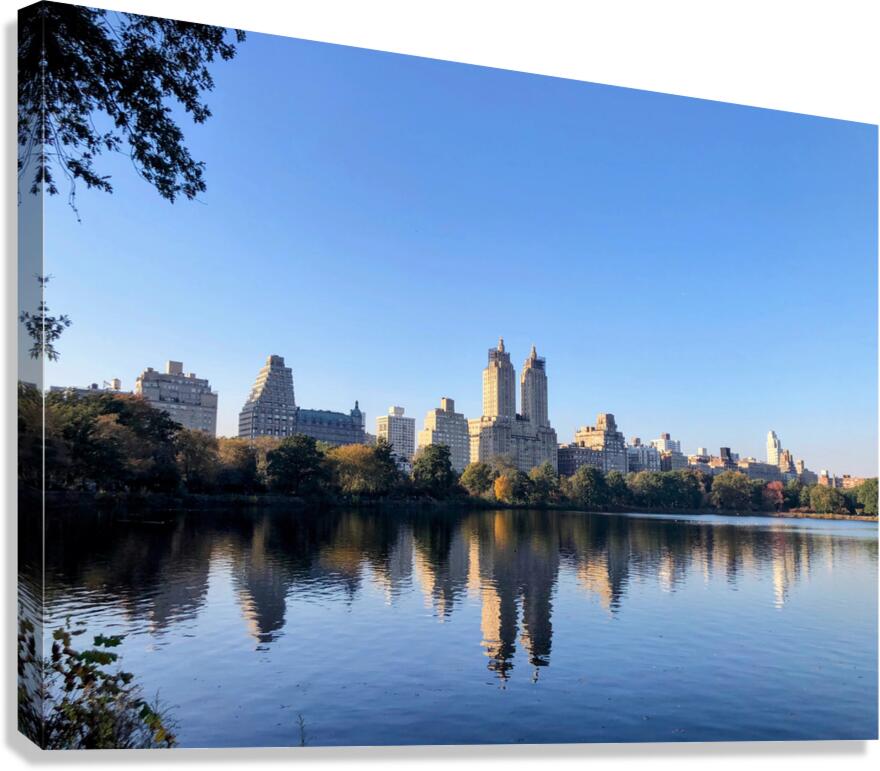Crisp Reflections – Manhattan Skyline Canvas Print