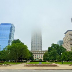 Skyscraper in the Mist