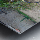 Pedaling Billboard    Metal print