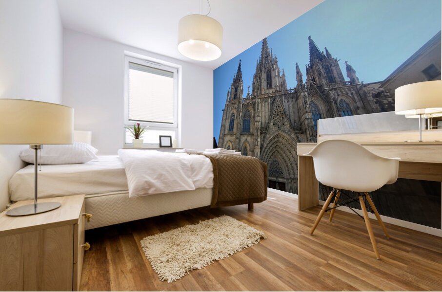 Barcelona Cathedral: Where Stone Remembers the Sky Mural print