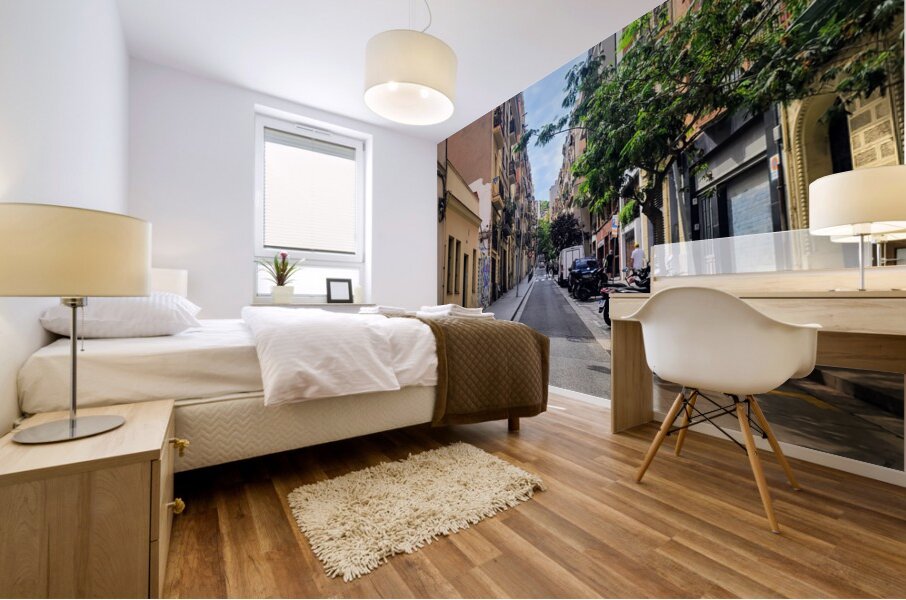 Balconies and the Breeze Mural print