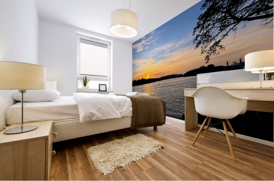 Sunset Port – La Crosse Horizon Mural print