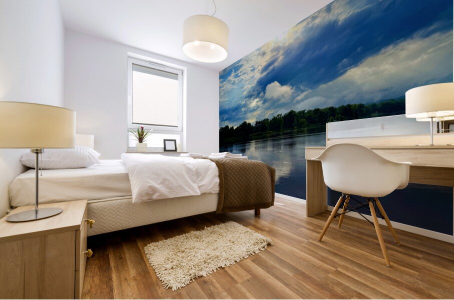 Between Heaven’s Whisper and Earth’s Reflection Mural print