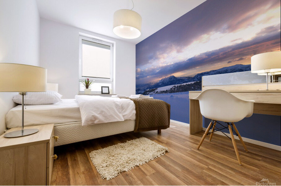 Heavenly Sunset in Eden 3 Mural print