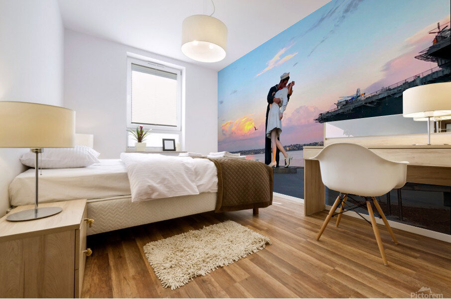 The Warm Frozen Kiss  2 Mural print