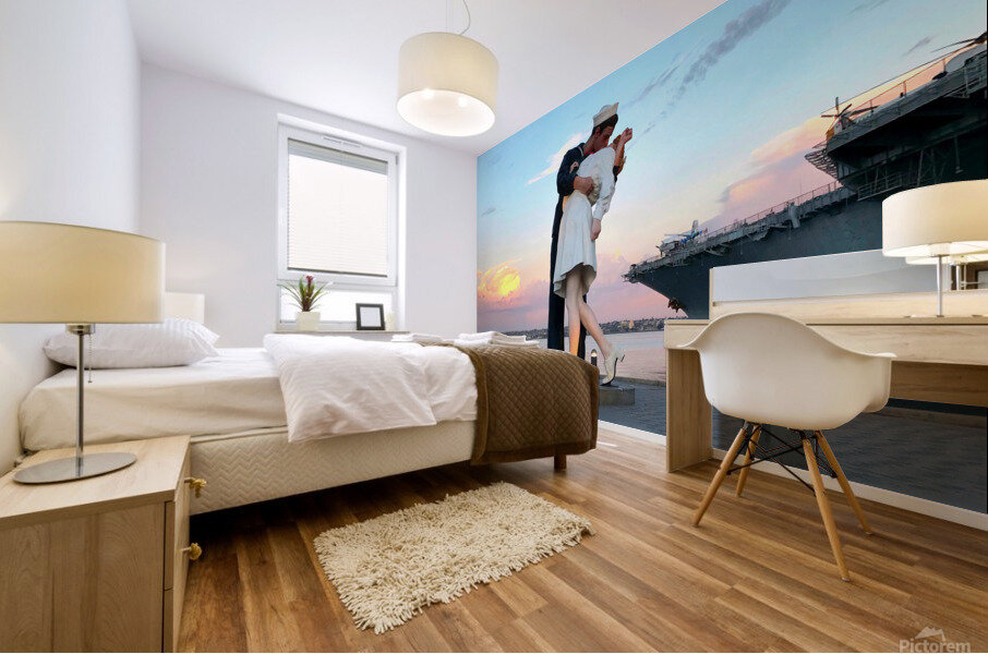 The Warm Frozen Kiss   Mural print