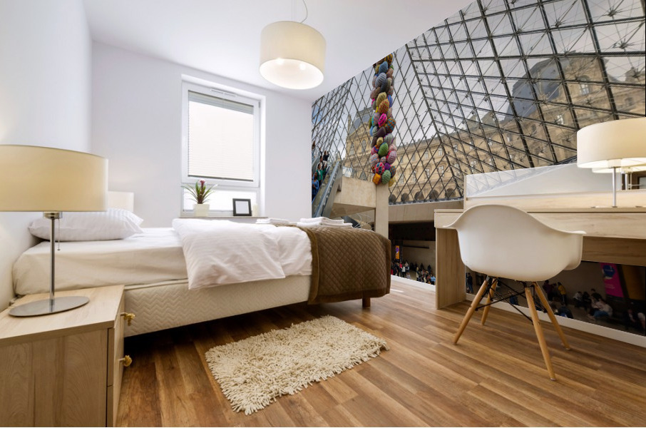 In Louvre with the View 2B Mural print