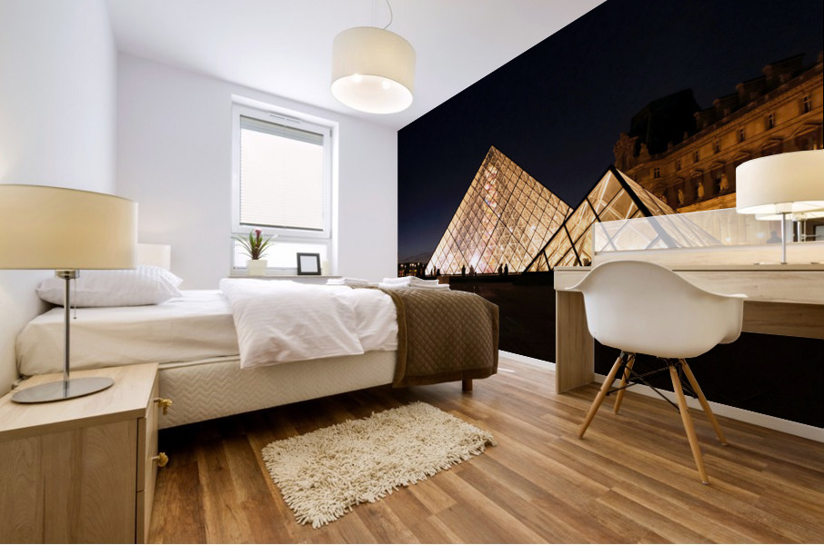 Evening Louvre Mural print