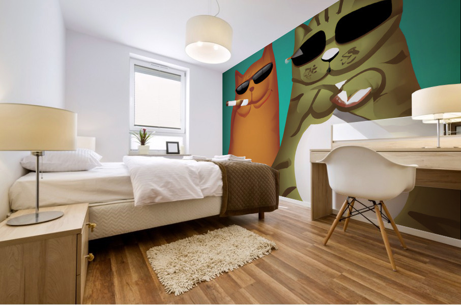 BadCatz Selfie 1A Mural print