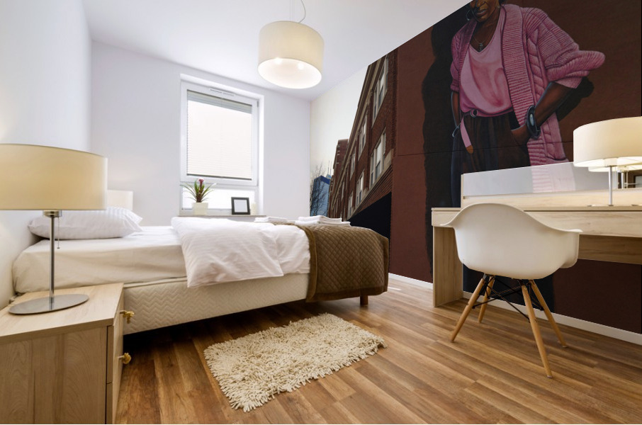 Painted Presence: Mari Evans Mural Mural print