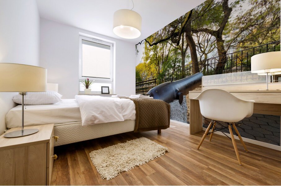 The Quiet Barrel Mural print