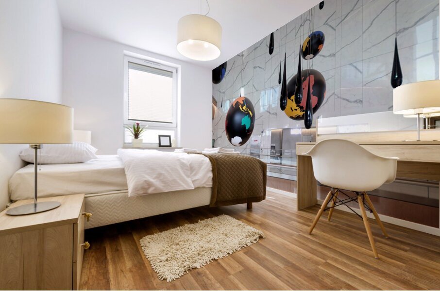 Aerial Drift in La Guardia Airport Mural print