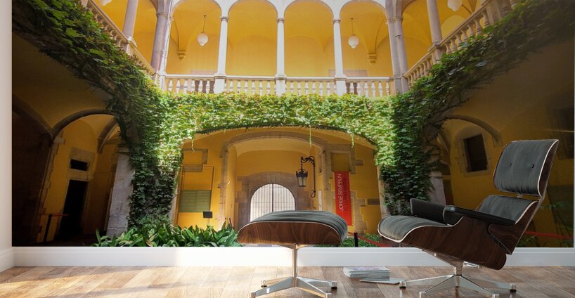 Courtyard of Legacy: Archives of  the Crown of Aragon Wall Murals