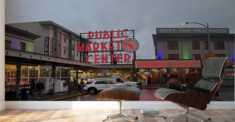Rain on Pike Wall Murals