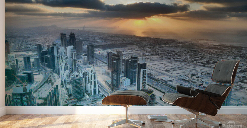 Rays of Heaven on Dubai Wall Murals