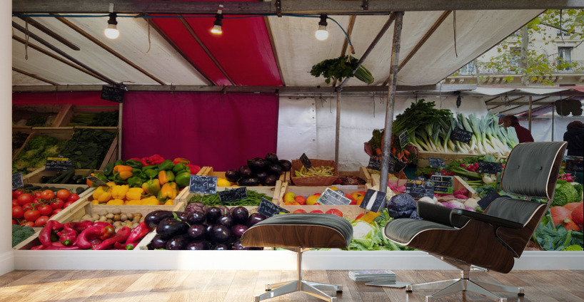 Farmers Market -- Vegetables Wall Murals