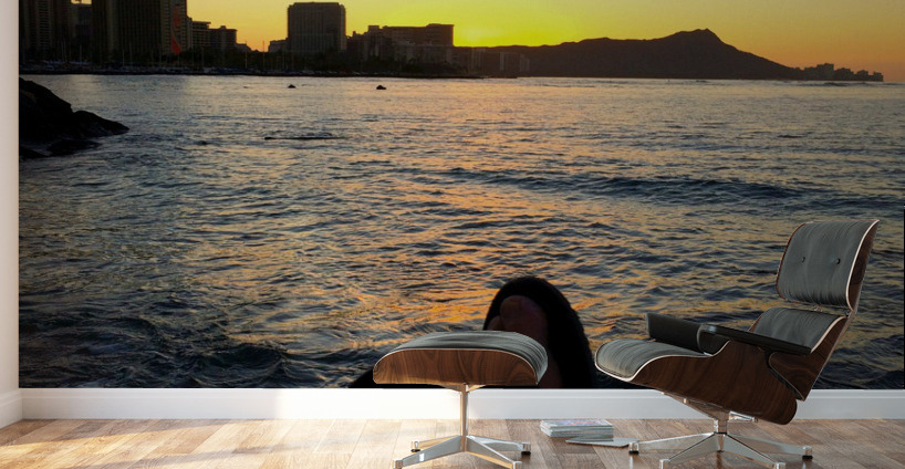 Sitting by the Dock of the Bay Sunrise Wall Murals