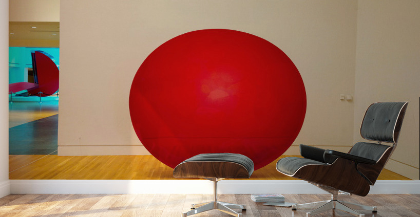 Big Red Dot B Wall Murals