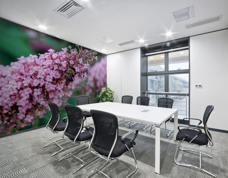 Sustaining Grace:  The Bee and the Butterfly Bush Wall Printing